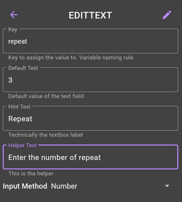 EditText simple